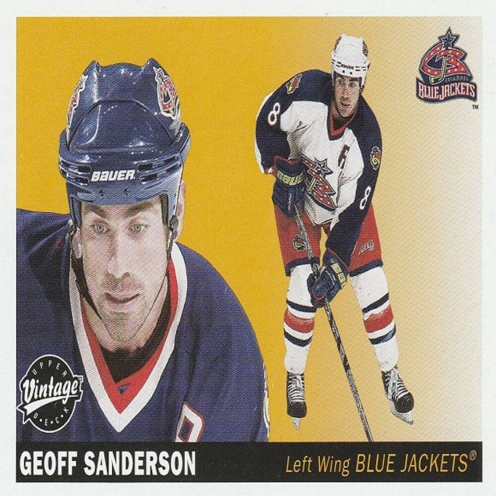 Geoff Sanderson - 2002 Upper Deck Vintage Hockey Series Card